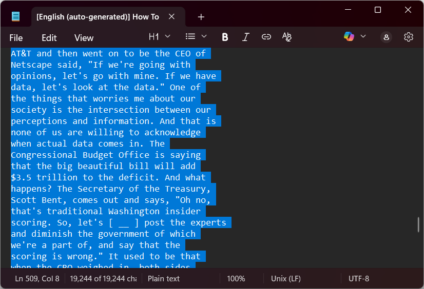 Copy Subtitles to Clipboard