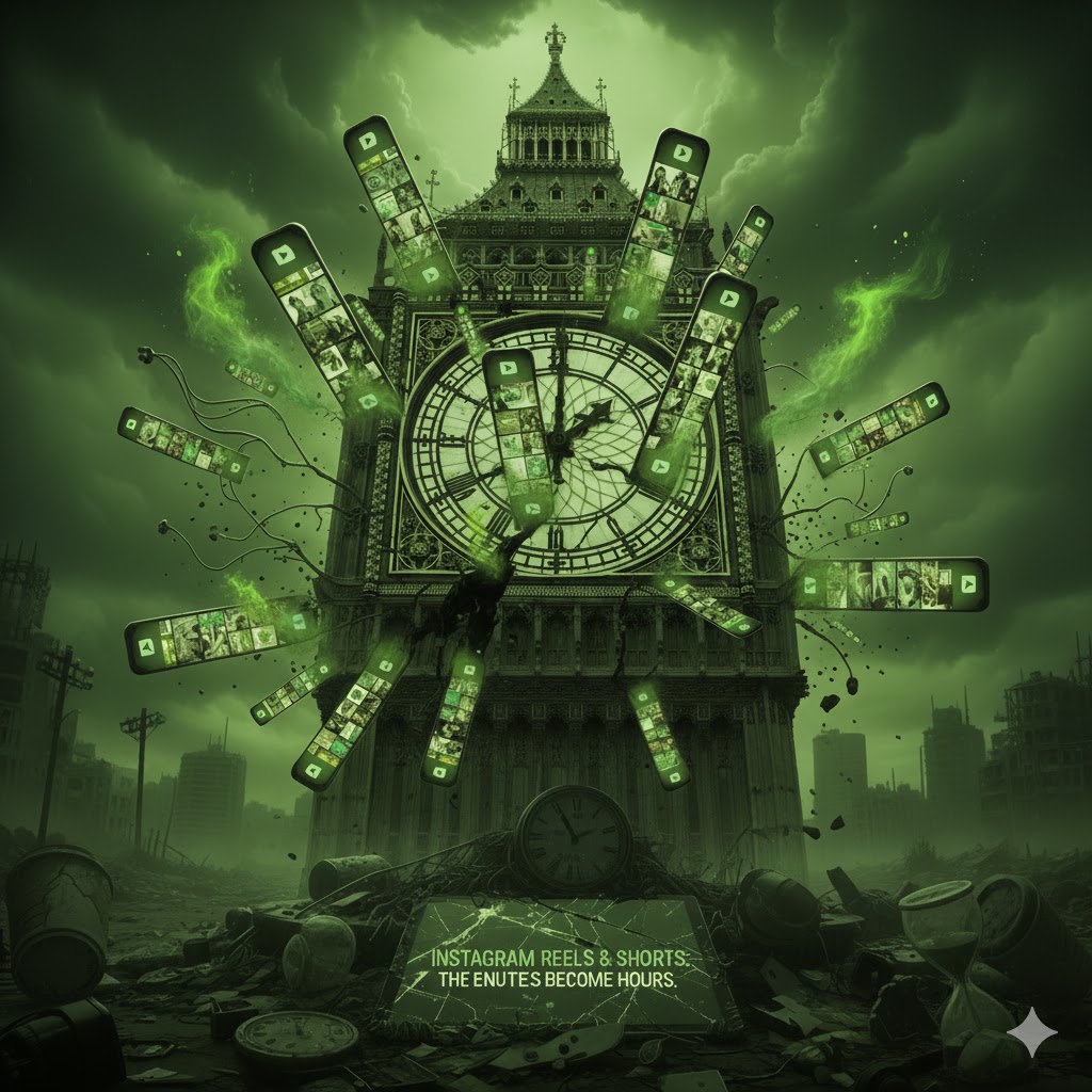 Lost time watching Instagram reels